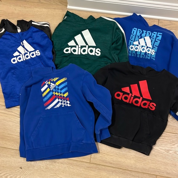 Five adidas youth sweatshirts size 7/8 - Picture 1 of 1